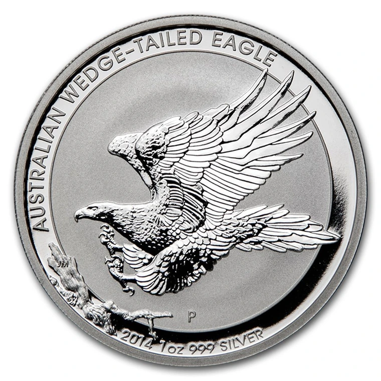 2014 Australian Wedge-tailed Eagle 1 oz bullion coin reverse