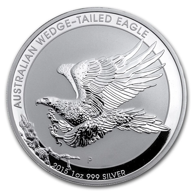 2015 Australian Wedge-tailed Eagle 1 oz bullion coin reverse