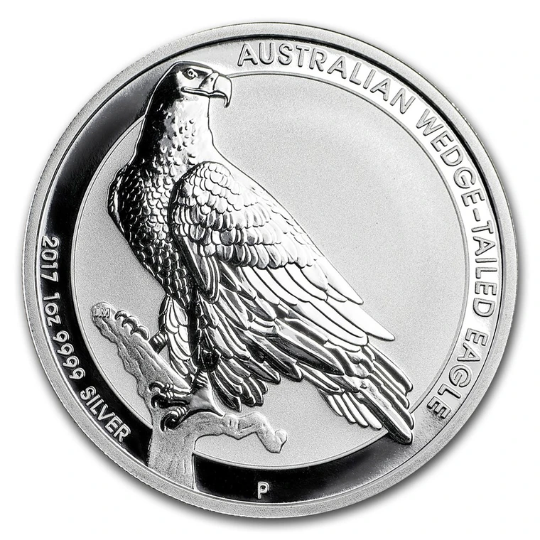 2017 Australian Wedge-tailed Eagle 1 oz bullion coin reverse