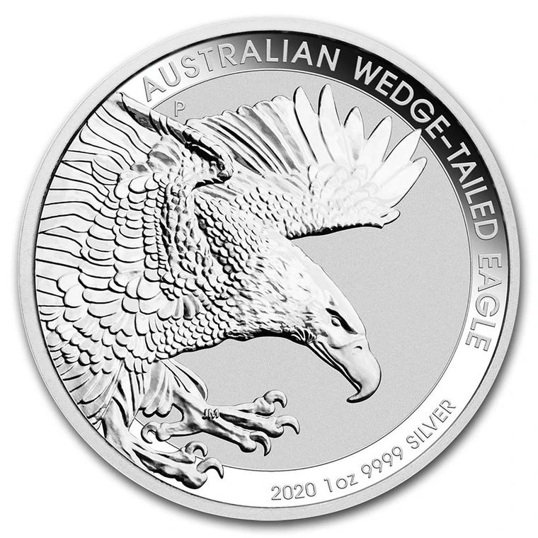 2020 Australian Wedge-tailed Eagle 1 oz bullion coin reverse
