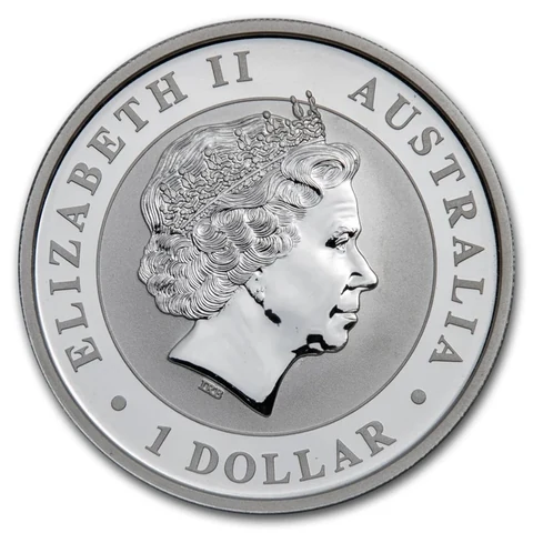 2014 Australian Wedge-tailed Eagle 1 oz bullion coin obverse