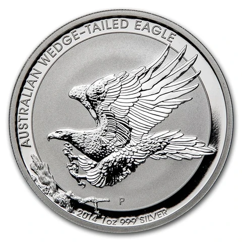2014 Australian Wedge-tailed Eagle 1 oz bullion coin reverse