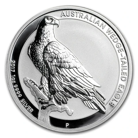2017 Australian Wedge-tailed Eagle 1 oz bullion coin reverse