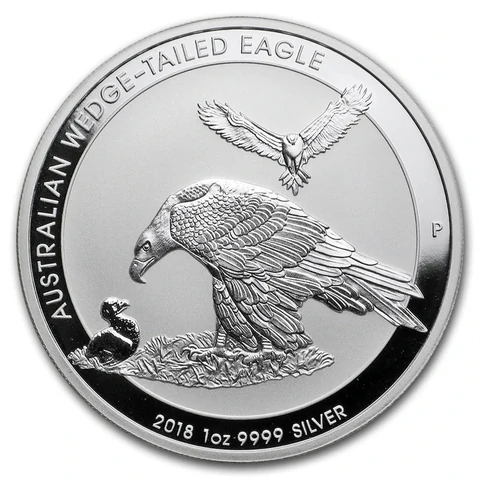 2018 Australian Wedge-tailed Eagle 1 oz bullion coin reverse