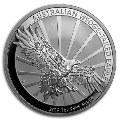 2019 Australian Wedge-tailed Eagle 1 oz bullion coin reverse
