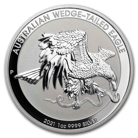 2021 Australian Wedge-tailed Eagle 1 oz bullion coin reverse