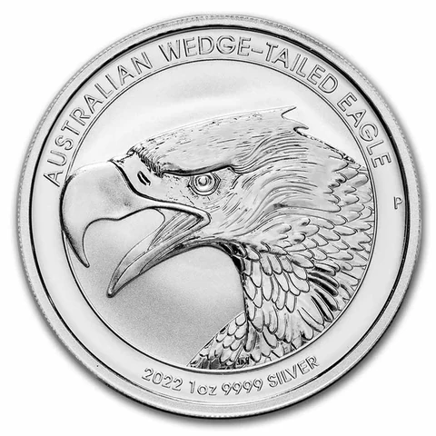 2022 Australian Wedge-tailed Eagle 1 oz bullion coin reverse