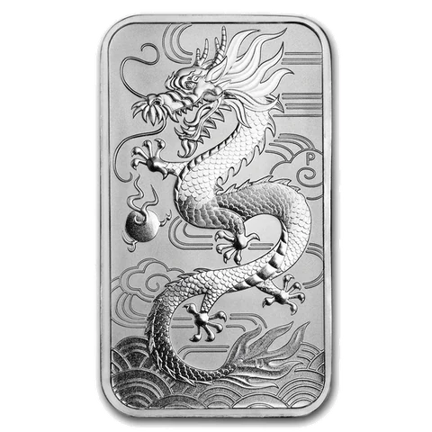 2018 Australian Rectangular Dragon 1 oz bullion coin reverse