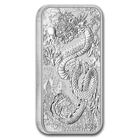 2024 Australian Rectangular Dragon 1 oz bullion coin reverse