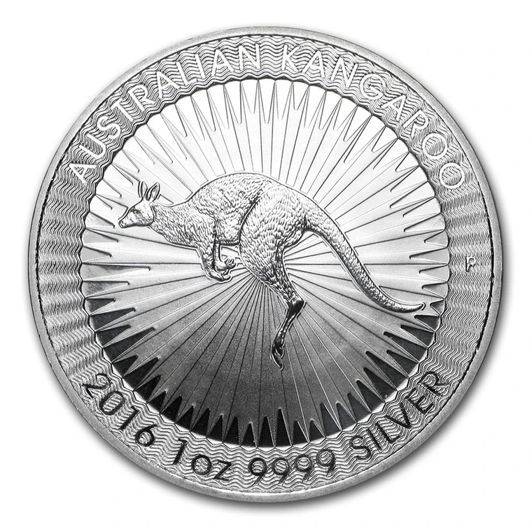 2016 Australian Silver Kangaroo 1 oz bullion coin reverse