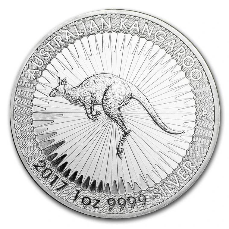 2017 Australian Silver Kangaroo 1 oz bullion coin reverse