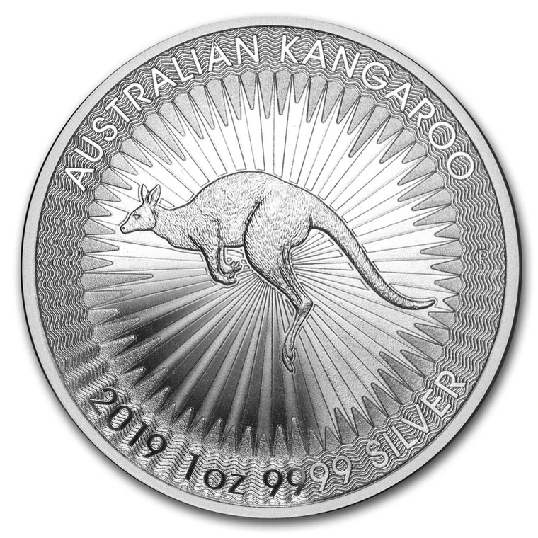 2019 Australian Silver Kangaroo 1 oz bullion coin reverse