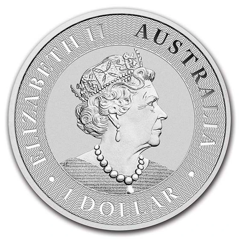 2021 Australian Silver Kangaroo 1 oz bullion coin obverse