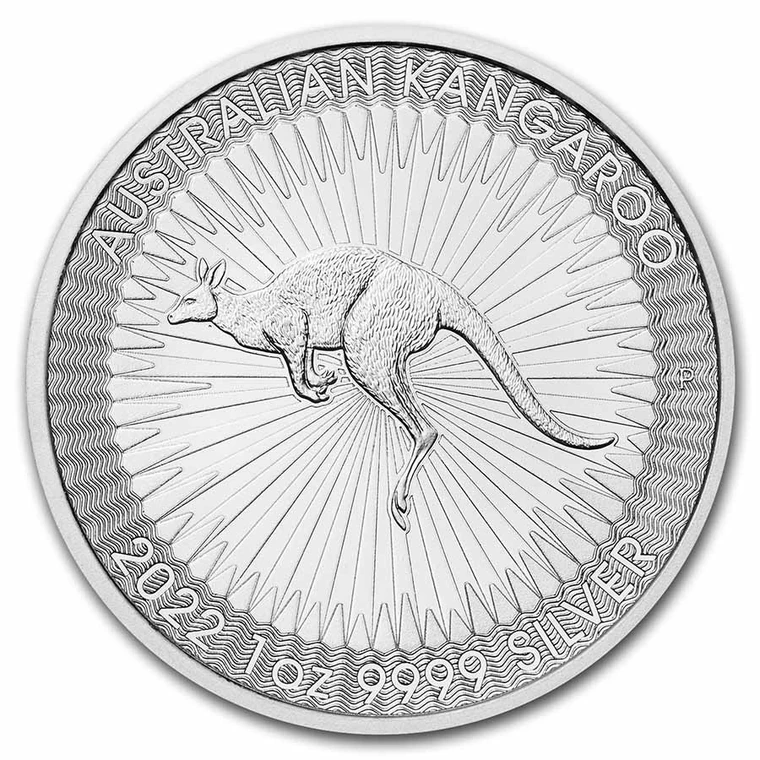 2022 Australian Silver Kangaroo 1 oz bullion coin reverse