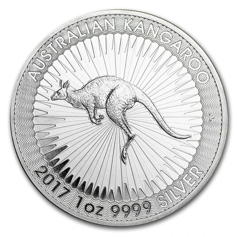 2017 Australian Silver Kangaroo 1 oz bullion coin reverse