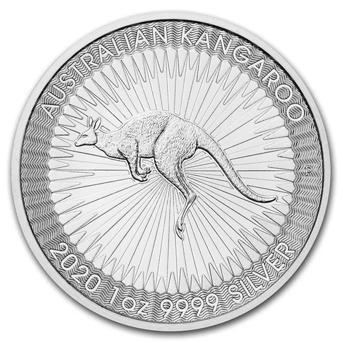 2020 Australian Silver Kangaroo 1 oz bullion coin reverse