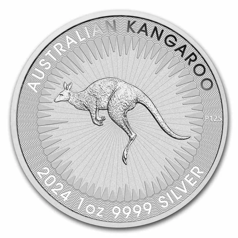 2024 Australian Silver Kangaroo 1 oz bullion coin reverse