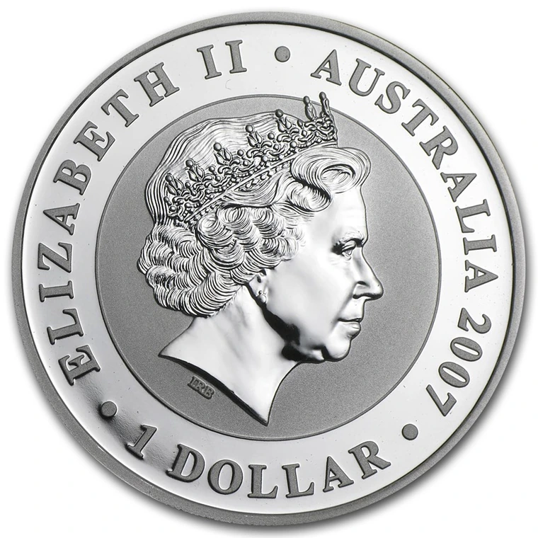 2007 Australian Silver Koala 1 oz bullion coin obverse