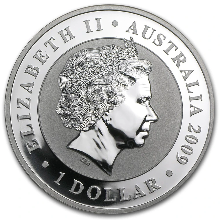 2009 Australian Silver Koala 1 oz bullion coin obverse