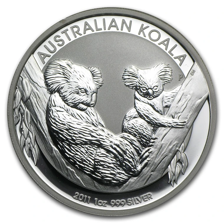 2011 Australian Silver Koala 1 oz bullion coin reverse