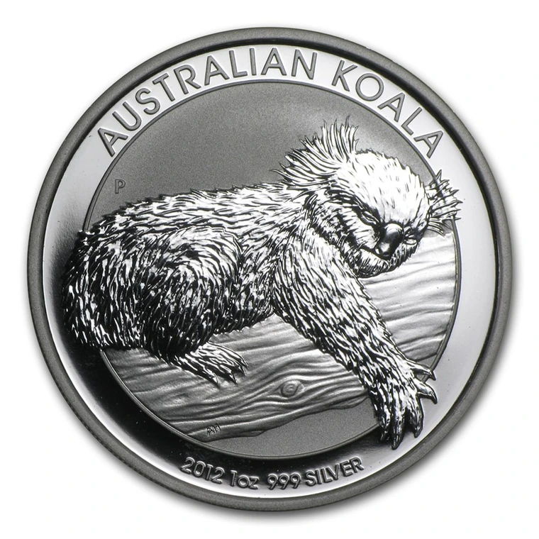 2012 Australian Silver Koala 1 oz bullion coin reverse