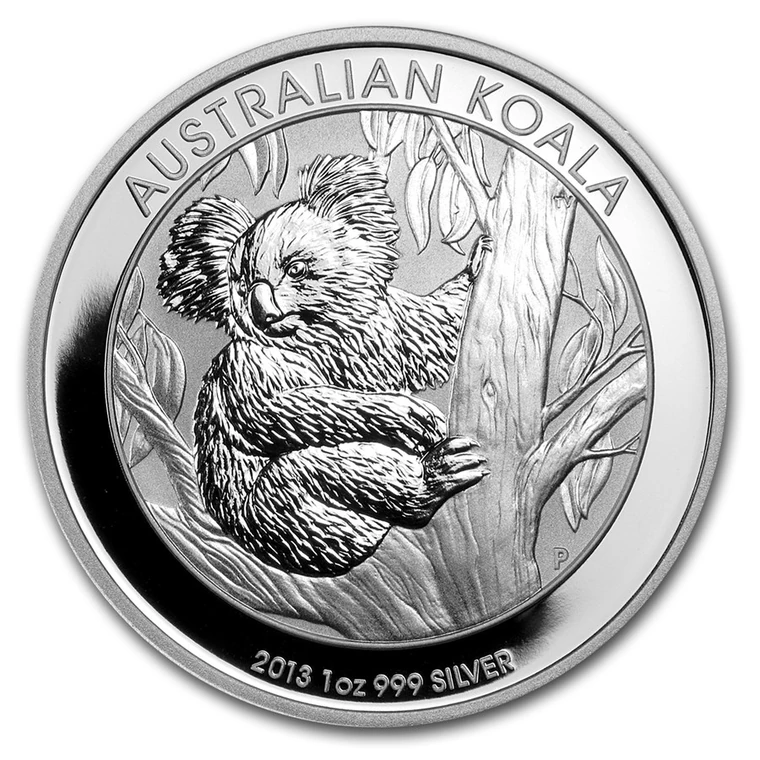 2013 Australian Silver Koala 1 oz bullion coin reverse