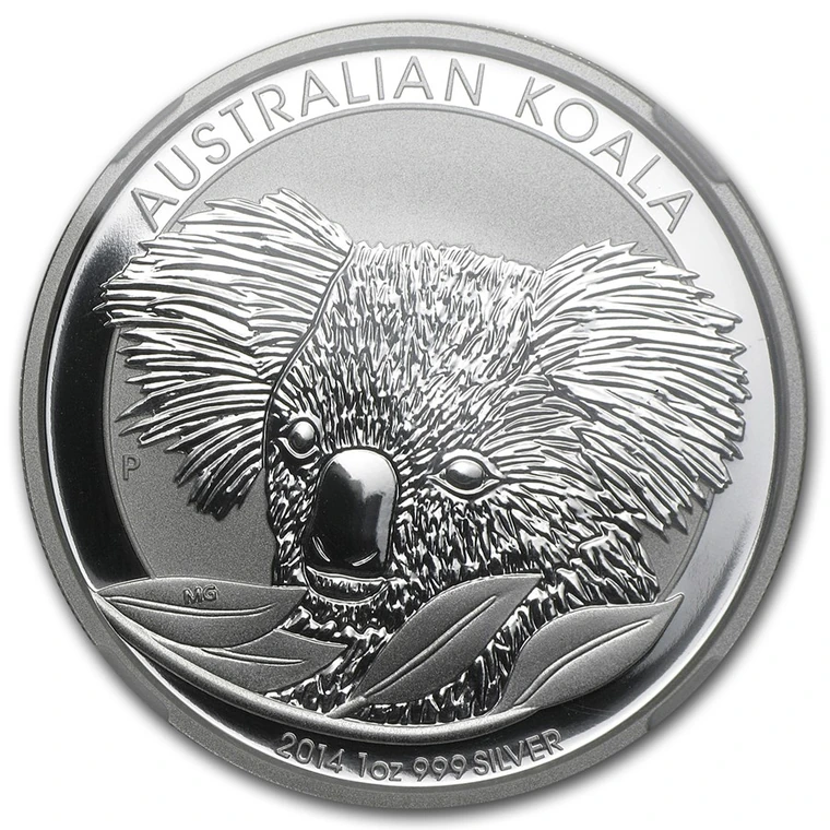2014 Australian Silver Koala 1 oz bullion coin reverse