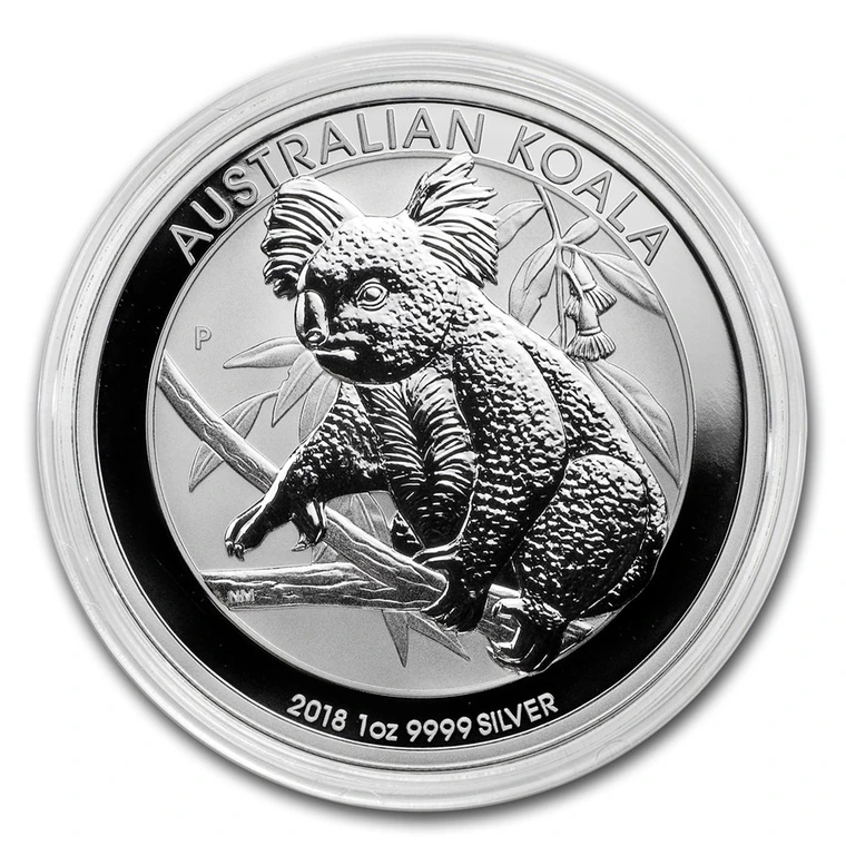 2018 Australian Silver Koala 1 oz bullion coin reverse