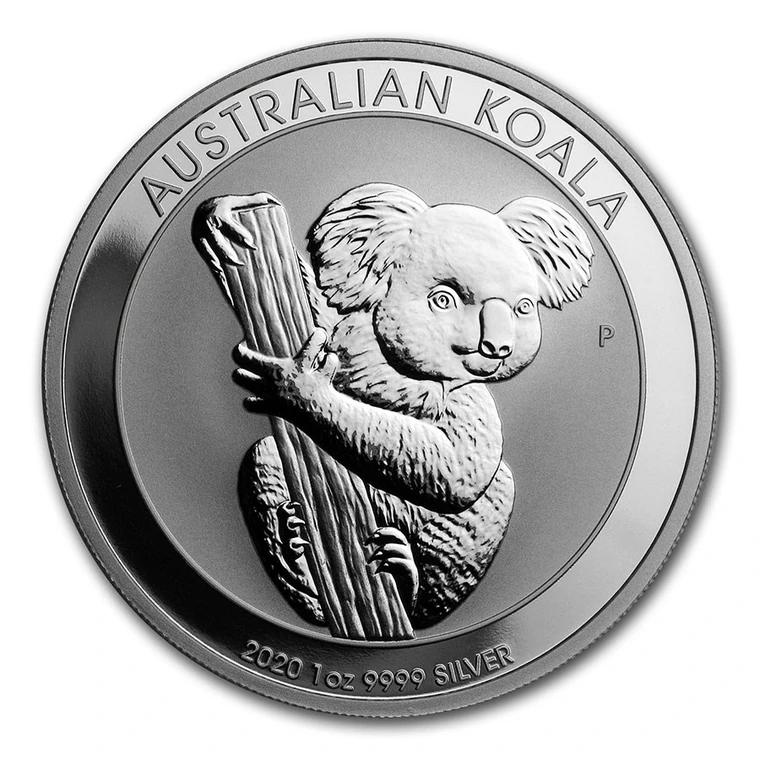 2020 Australian Silver Koala 1 oz bullion coin reverse