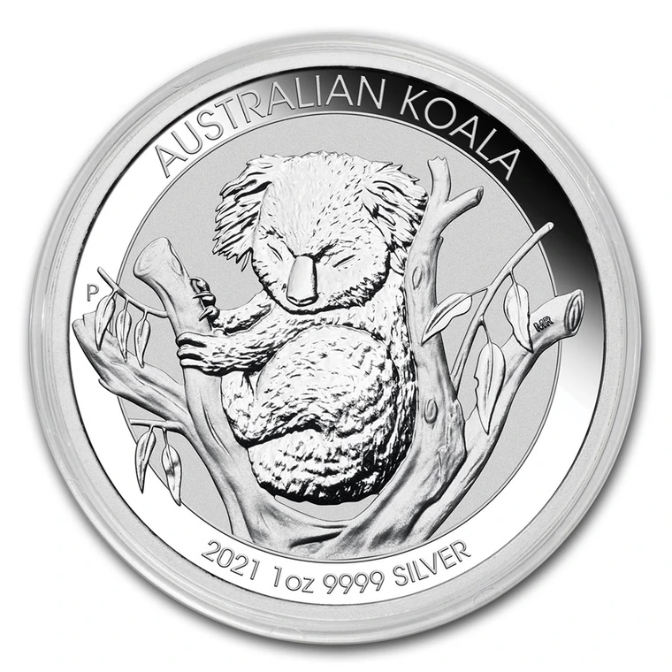 2021 Australian Silver Koala 1 oz bullion coin reverse