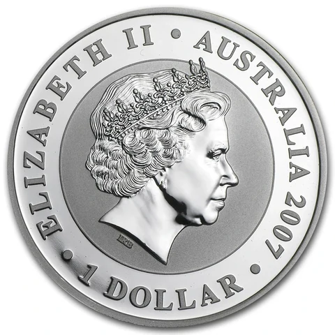 2007 Australian Silver Koala 1 oz bullion coin obverse