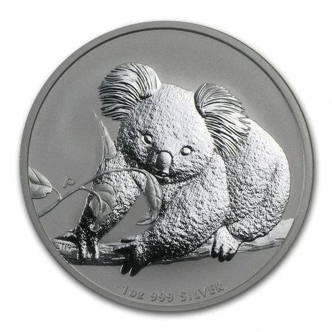 2010 Australian Silver Koala 1 oz bullion coin reverse