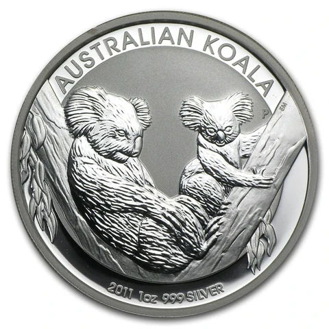 2011 Australian Silver Koala 1 oz bullion coin reverse
