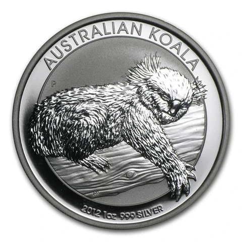 2012 Australian Silver Koala 1 oz bullion coin reverse