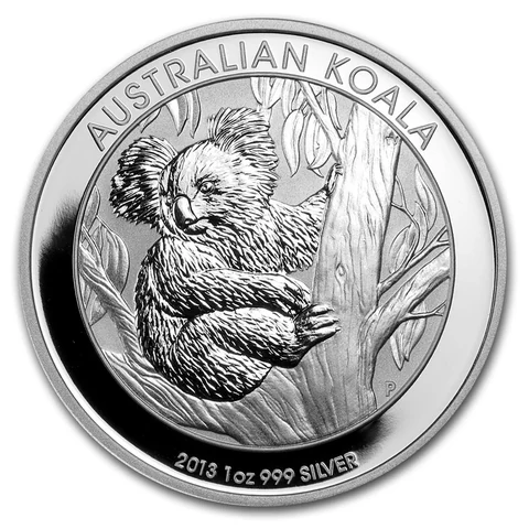 2013 Australian Silver Koala 1 oz bullion coin reverse
