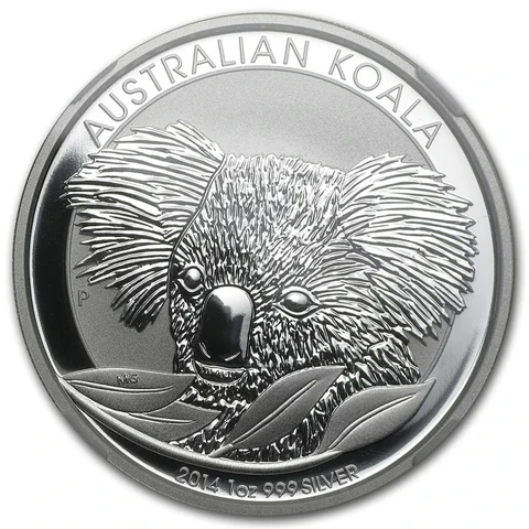 2014 Australian Silver Koala 1 oz bullion coin reverse
