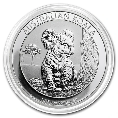 2017 Australian Silver Koala 1 oz bullion coin reverse