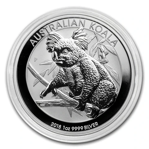 2018 Australian Silver Koala 1 oz bullion coin reverse