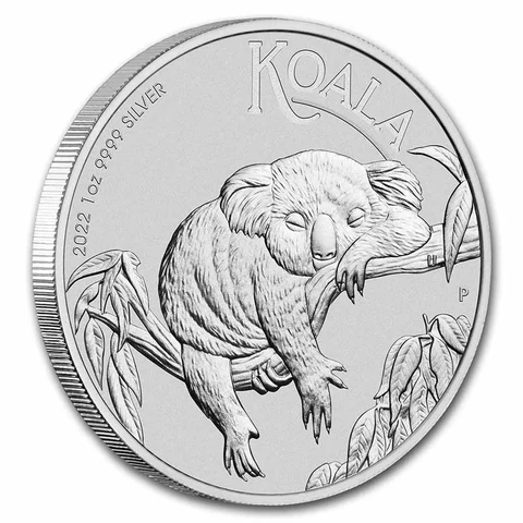 2022 Australian Silver Koala 1 oz bullion coin reverse