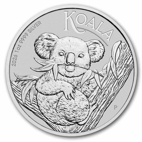 2026 Australia 1 oz Silver Koala standard bullion reverse from APMEX
