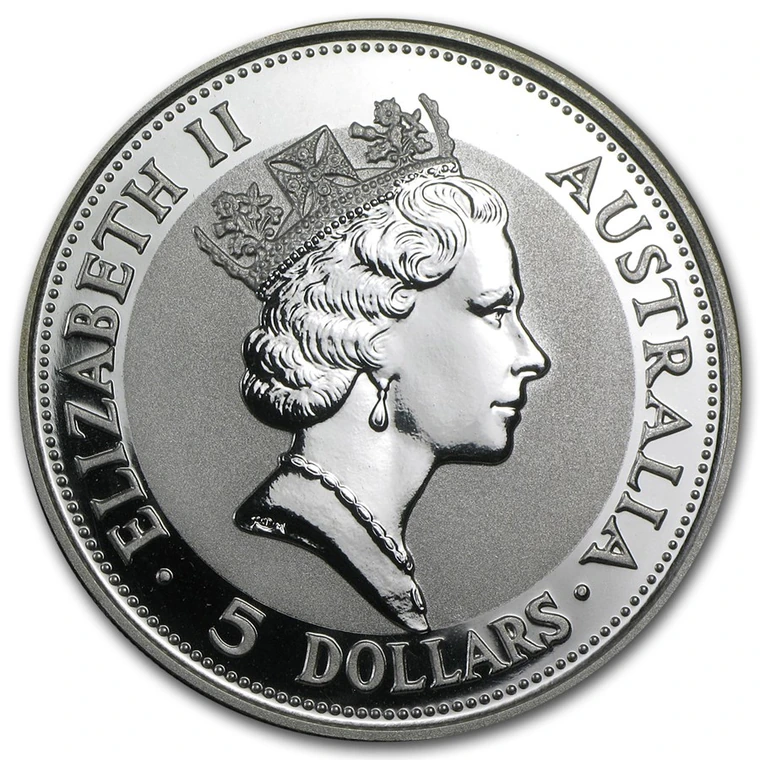 1991 Australian Silver Kookaburra 1 oz bullion coin obverse