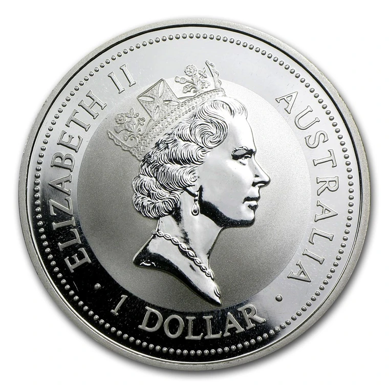 1996 Australian Silver Kookaburra 1 oz bullion coin obverse