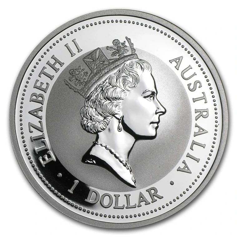 1997 Australian Silver Kookaburra 1 oz bullion coin obverse