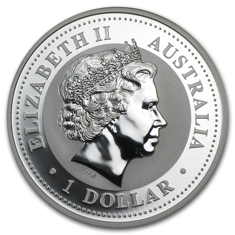 2001 Australian Silver Kookaburra 1 oz bullion coin obverse