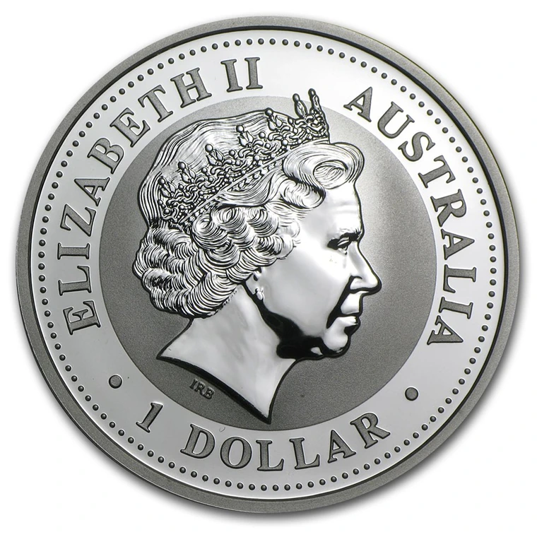 2004 Australian Silver Kookaburra 1 oz bullion coin obverse
