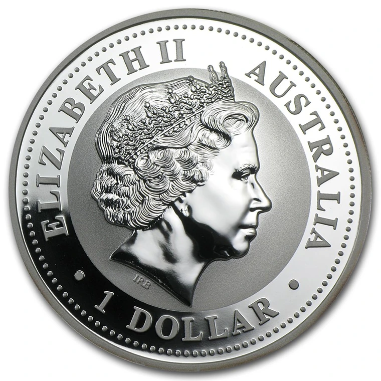 2008 Australian Silver Kookaburra 1 oz bullion coin obverse