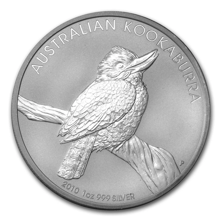 2010 Australian Silver Kookaburra 1 oz bullion coin reverse