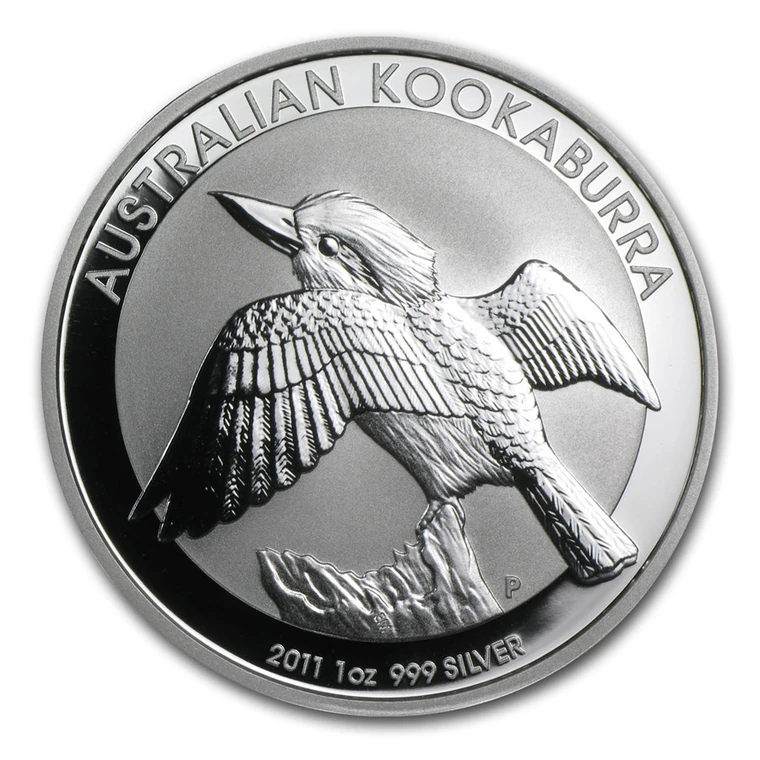 2011 Australian Silver Kookaburra 1 oz bullion coin reverse