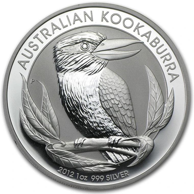 2012 Australian Silver Kookaburra 1 oz bullion coin reverse