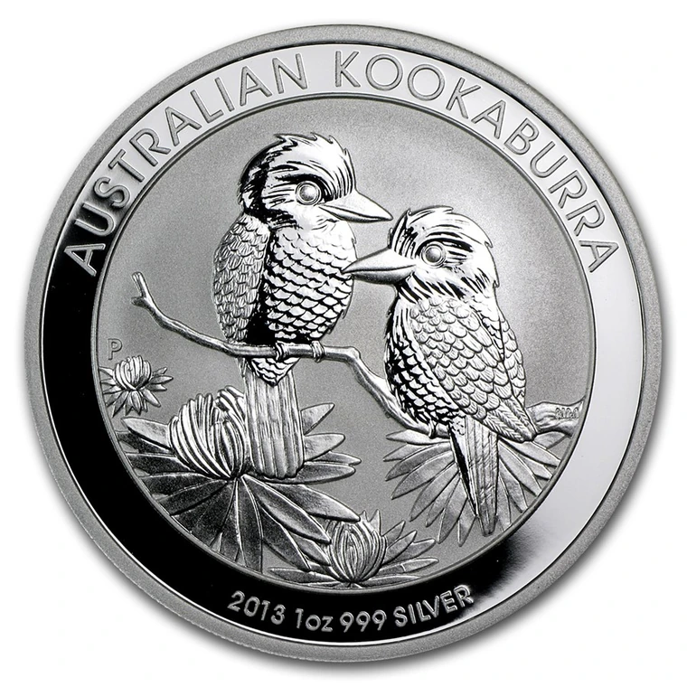 2013 Australian Silver Kookaburra 1 oz bullion coin reverse